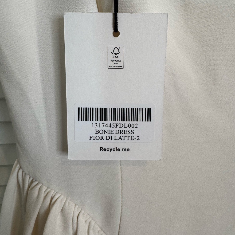 Reformation Bonie Dress Fior Di Latte Brand New w/Tags - Picture 6 of 8